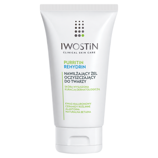 Iwostin Purritin Rehydrin, nawilżający żel oczyszczający do twarzy, 150 ml Iwostin Purritin Rehydrin, nawilżający żel oczyszczający do twarzy, 150 ml - zdjęcie produktu