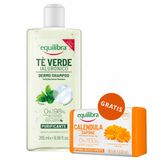 Equilibra Dermo, szampon oczyszczający, zielona herbata i kwas hialuronowy, 265 ml + mydło nagietkowe, 100 g gratis - miniaturka zdjęcia produktu