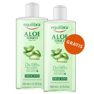 Equilibra Aloe, tonik do twarzy, aloesowy, 200 ml + 200 ml gratis Equilibra Aloe, tonik do twarzy, aloesowy, 200 ml + 200 ml gratis - zdjęcie produktu