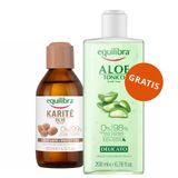 Equilibra Karite, olejek z masła shea, 120 ml + tonik do twarzy, aloesowy, 200 ml gratis - miniaturka zdjęcia produktu