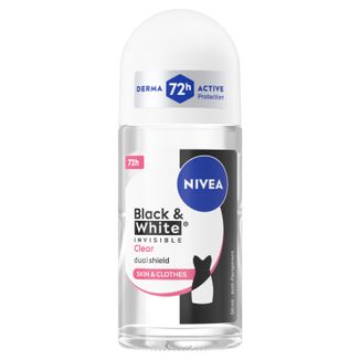Nivea Black & White Clear, antyperspirant roll-on, 72h, 50 ml - zdjęcie produktu
