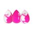 Ibra Makeup Blender Sponge, zestaw gąbeczek do makijażu, marmurkowe, 3 sztuki - miniaturka 2 zdjęcia produktu