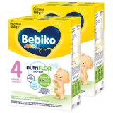 Zestaw Bebiko Junior 4 Nutriflor Expert, odżywcza formuła na bazie mleka, powyżej 2 roku, 2 x 550 g - miniaturka zdjęcia produktu