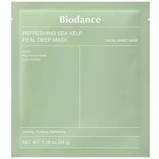 Biodance Refreshing Sea Kelp Real Deep Mask, odświeżająca maska do twarzy, 34 g - zdjęcie produktu