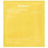 Biodance Radiant Vita Niacinamide Real Deep Mask, rozświetlająca maska do twarzy, 34 g - miniaturka zdjęcia produktu