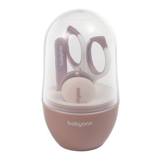 BabyOno, zestaw do pielęgnacji paznokci dla dzieci i niemowląt, od urodzenia, brązowy - zdjęcie produktu