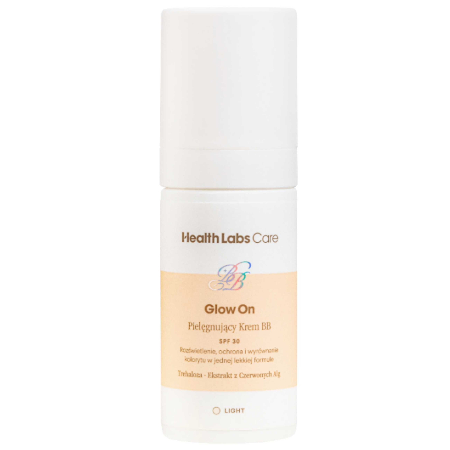 Nieznana Health Labs Glow On, pielęgnujący krem BB, Light, 30 ml