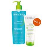 Bioderma Sebium Gel Moussant, antybakteryjny żel do mycia twarzy, cera tłusta, mieszana i trądzikowa, 500 ml + oczyszczająca emulsja, 200 ml gratis - miniaturka zdjęcia produktu