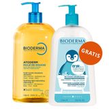 Bioderma Atoderm Huile de Douche, nawilżający olejek do kąpieli i pod prysznic, od 1 dnia życia, 1 l + kremowa emulsja do mycia i kąpieli dla dzieci i niemowląt, 1000 ml gratis - miniaturka zdjęcia produktu
