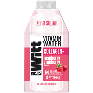 Dr Witt Vitamin Water Zero Sugar, napój, malina-żurawina z kolagenem, 500 ml - zdjęcie produktu