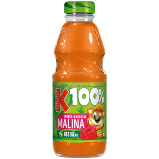 Kubuś 100% Sok, jabłko, marchew, malina, 300 ml - zdjęcie produktu