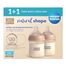 Zestaw Canpol Babies, butelka antykolkowa Natural Shape ze smoczkiem dwustrefowym, od urodzenia, 2 x 150 ml - miniaturka  zdjęcia produktu
