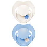 Lovi Prime, smoczek uspokajający, 0-6 miesięcy, silikonowy, dynamiczny, Frost/ Glacier cream, 2 sztuki USZKODZONE OPAKOWANIE - miniaturka zdjęcia produktu