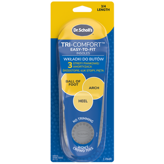 Dr. Scholl's Easy Fit Tri-Comfort, wkładki do butów, 40-46,5, 1 para - zdjęcie produktu