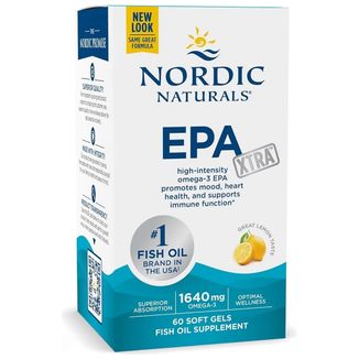Nordic Naturals, EPA Xtra, Omega-3 1640 mg, cytrynowy, 60 kapsułek - zdjęcie produktu