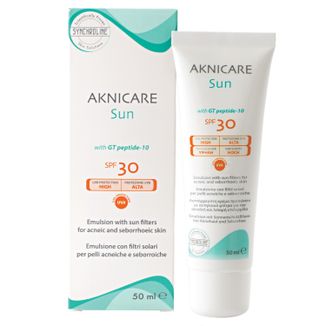 Synchroline Aknicare Sun, emulsja do twarzy, skóra tłusta i trądzikowa, SPF 30, 50 ml - zdjęcie produktu