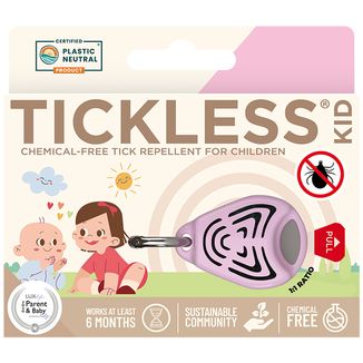 Tickless Kid Pink, ultradźwiękowe urządzenie do ochrony przed kleszczami dla dzieci Tickless Kid Pink, ultradźwiękowe urządzenie do ochrony przed kleszczami dla dzieci - zdjęcie produktu