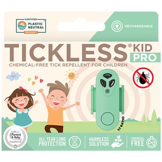 Tickless Kid Pro Mentha Green, ultradźwiękowe urządzenie do ochrony przed kleszczami dla dzieci - zdjęcie produktu
