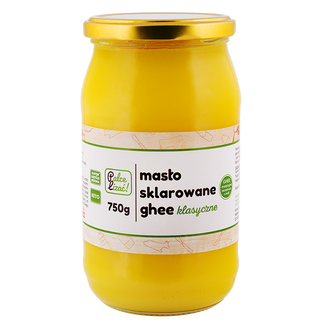 Palce Lizać! Masło sklarowane ghee, klasyczne, 750 g Palce Lizać! Masło sklarowane ghee, klasyczne, 750 g - zdjęcie produktu