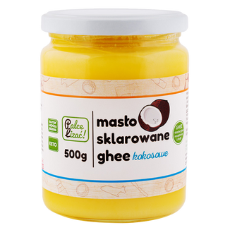 Palce Lizać! Masło sklarowane ghee, kokosowe, 500 g - zdjęcie produktu