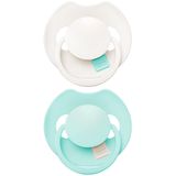 Lovi Prime, smoczek uspokajający, 0-6 miesięcy, silikonowy, dynamiczny, Lagoon/Mint Cream, 2 sztuki - miniaturka zdjęcia produktu