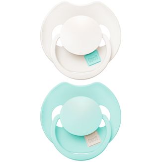 Lovi Prime, smoczek uspokajający, 0-6 miesięcy, silikonowy, dynamiczny, Lagoon/Mint Cream, 2 sztuki Lovi Prime, smoczek uspokajający, 0-6 miesięcy, silikonowy, dynamiczny, Lagoon/Mint Cream, 2 sztuki - zdjęcie produktu