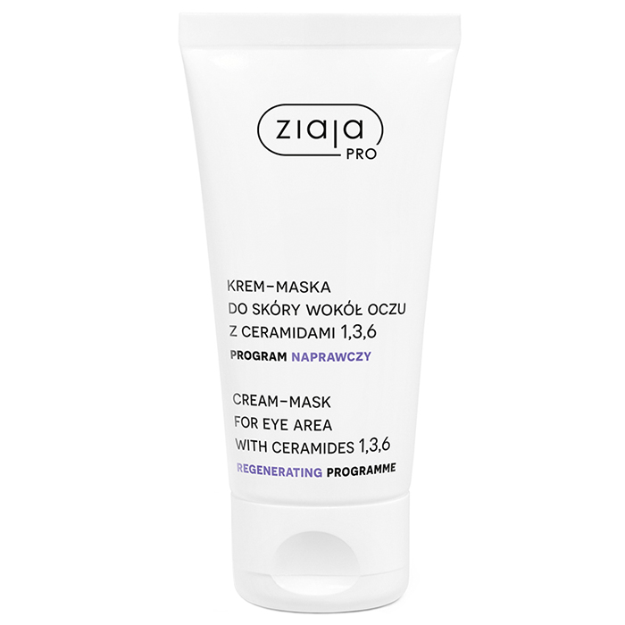 Nieznana Ziaja Pro, krem-maska do skóry wokół oczu z ceramidami 1,3,6, 50 ml — Składniki i ocena