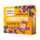 Dobra Kaloria Mini batoniki + Prebiotyk, śliwka, bez dodatku cukru, 102 g - miniaturka zdjęcia produktu