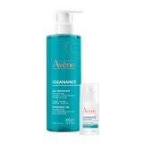 Zestaw Avene Cleanance, żel oczyszczający do twarzy, skóra tłusta ze skłonnością do niedoskonałości, 400 ml + intensywny krem-żel przeciw niedoskonałościom, 30 ml - miniaturka zdjęcia produktu