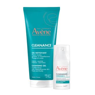Zestaw Avene Cleanance, żel oczyszczający, 200 ml + intensywny krem-żel przeciw niedoskonałościom, 30 ml - zdjęcie produktu
