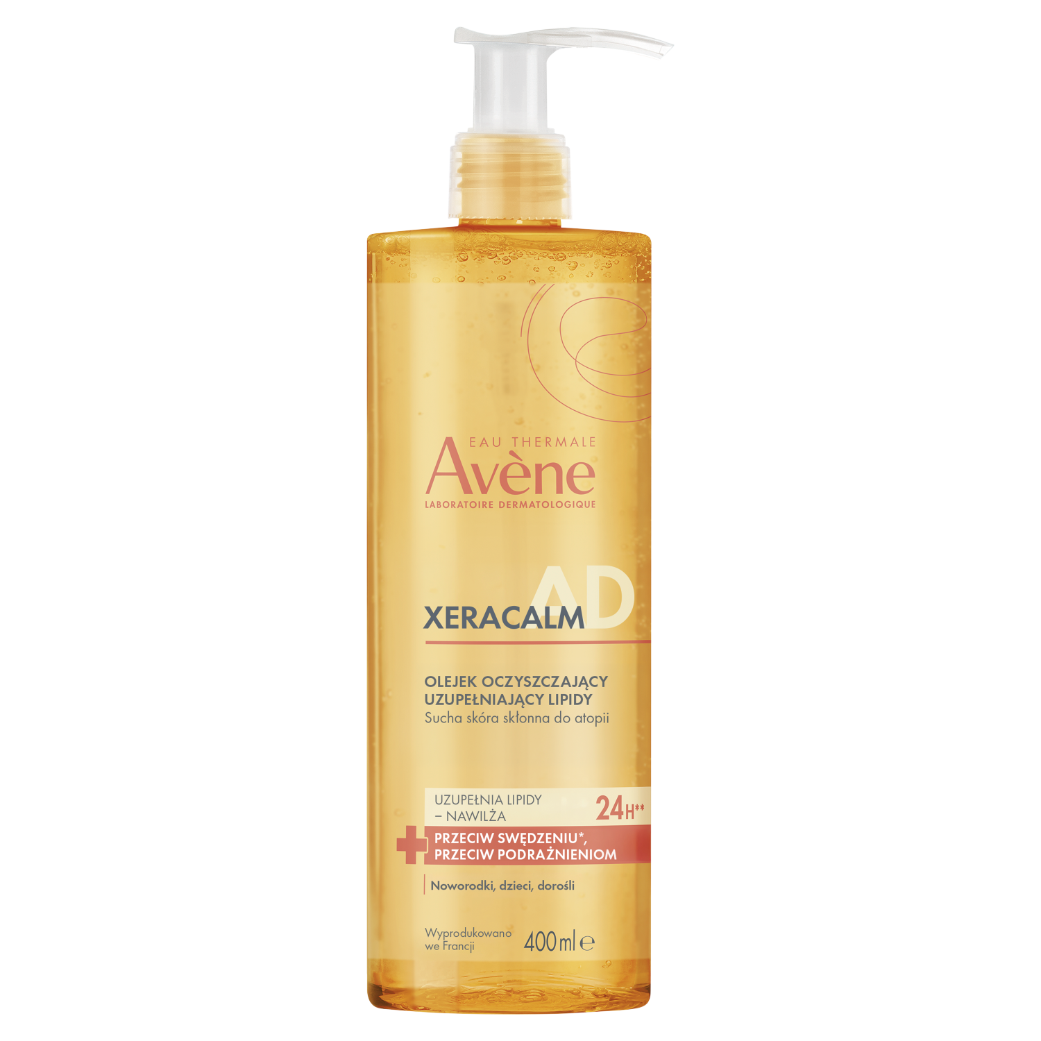 Набор Avene XeraCalm A.D: крем для лица и тела 400 мл и очищающее масло 400 мл, для очень сухой и атопичной кожи — фото 8