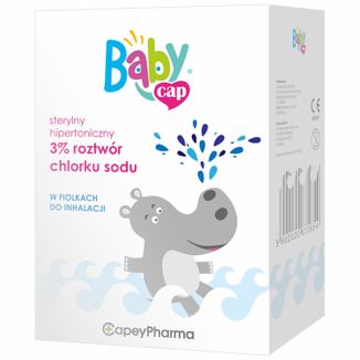BabyCap, sterylny hipertoniczny 3% roztwór chlorku sodu, 18 x 4 ml - zdjęcie produktu