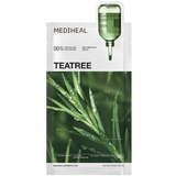 Mediheal Teatree Essential Mask, kojąco-nawilżająca maska do twarzy w płachcie z olejkiem z drzewa herbacianego, 24 ml - miniaturka zdjęcia produktu