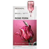 Mediheal Rose PDRN Essential Mask, zwężająca pory maska do twarzy w płachcie z ekstraktem z róży damasceńskiej, 24 ml - miniaturka zdjęcia produktu