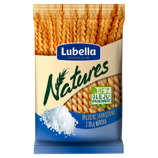 Lubella Natures Paluszki zakręcone z solą morską, 70 g KRÓTKA DATA - zdjęcie produktu