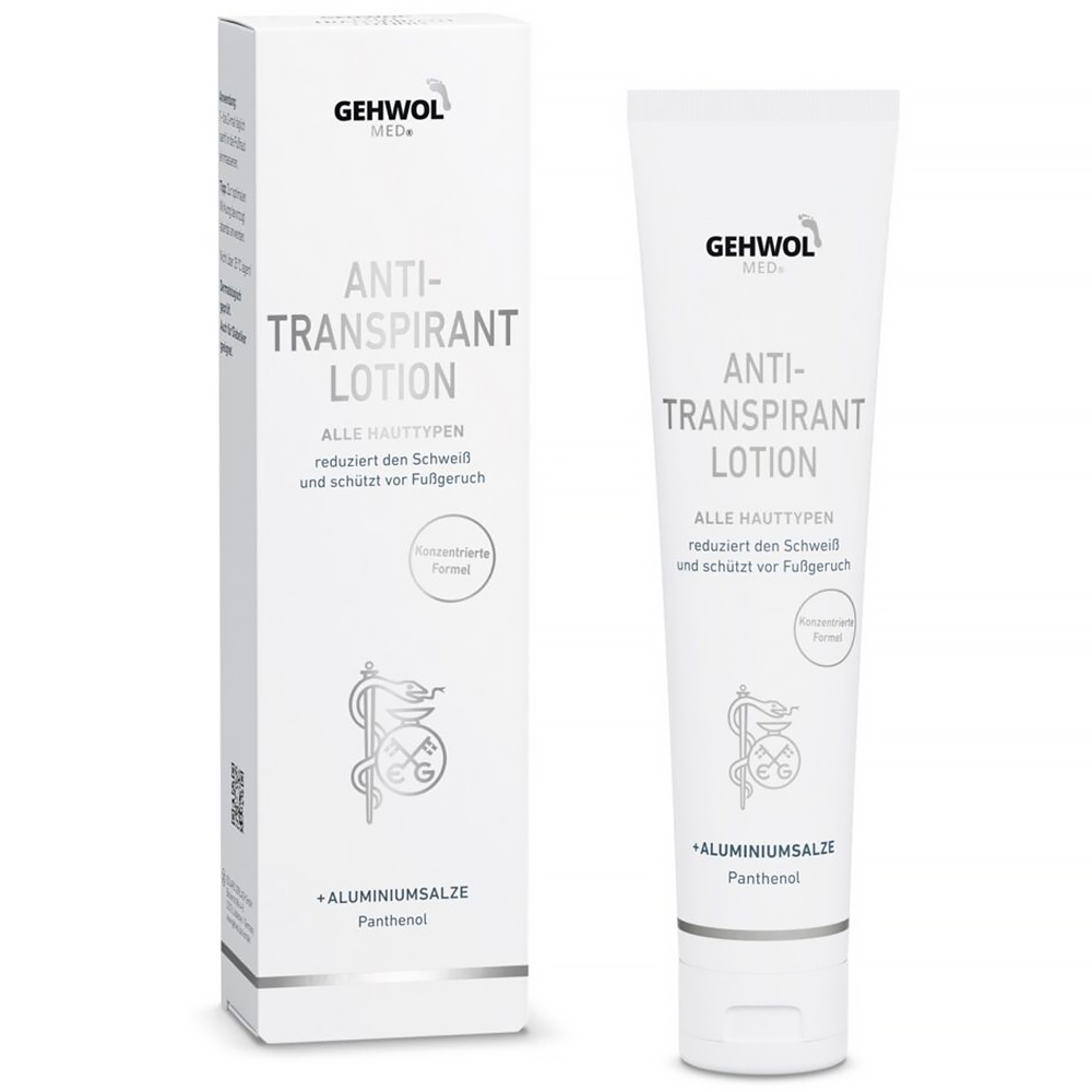 Gehwol Gehwol med Anti-transpirant, lotion antyperspiracyjny do stóp, 125 ml — Składniki i ocena