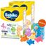 Zestaw Bebiko Junior 4R Nutriflor Expert, odżywcza formuła na bazie mleka z kleikiem ryżowym, powyżej 2 roku, 2 x 550 g + zestaw zabawek do kąpieli, 5 sztuk gratis - miniaturka  zdjęcia produktu