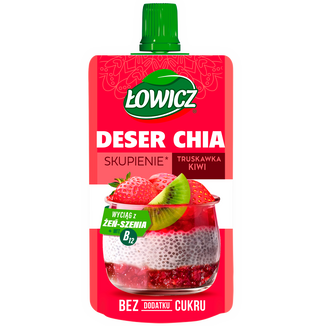 Łowicz Deser chia, truskawka, kiwi, 120 g Łowicz Deser chia, truskawka, kiwi, 120 g - zdjęcie produktu