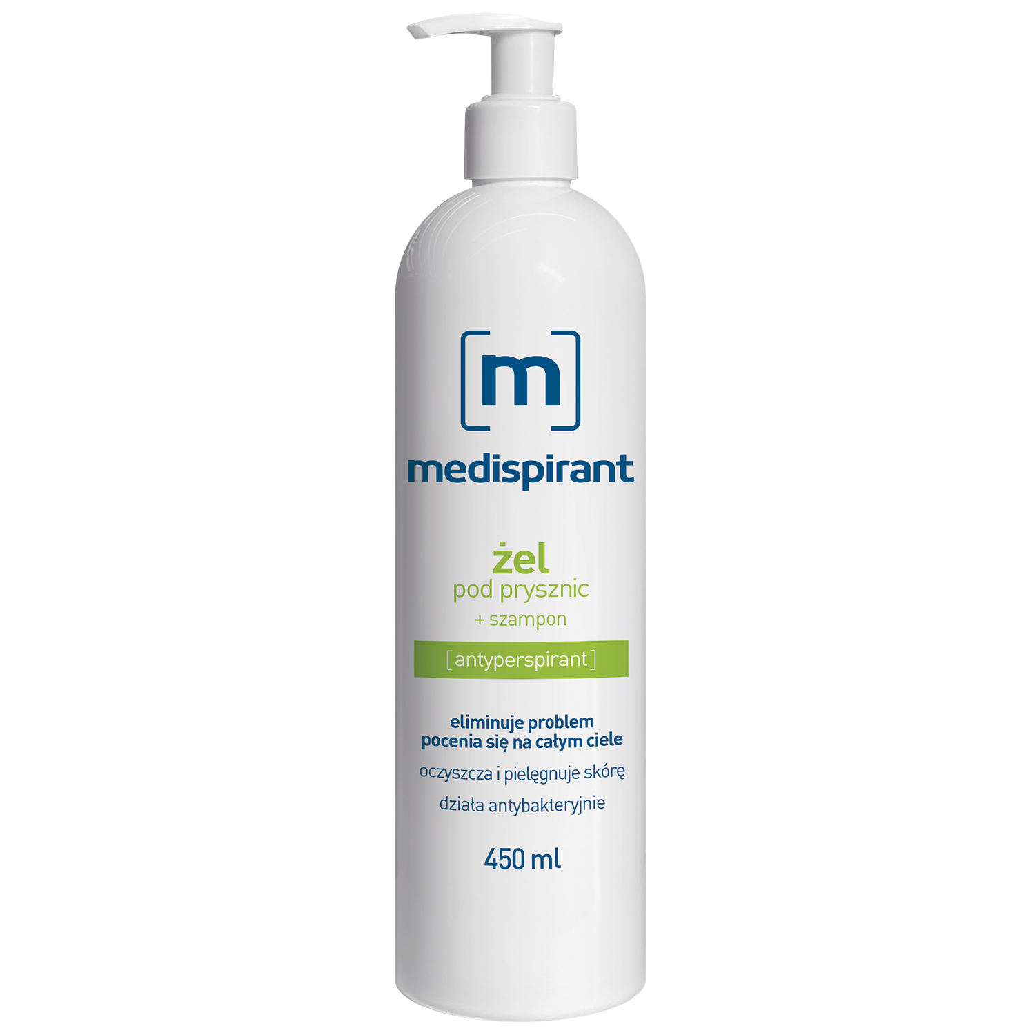 Medispirant Medispirant, Duschgel und Shampoo 2w1, 450 ml — Inhaltsstoffe und Bewertung