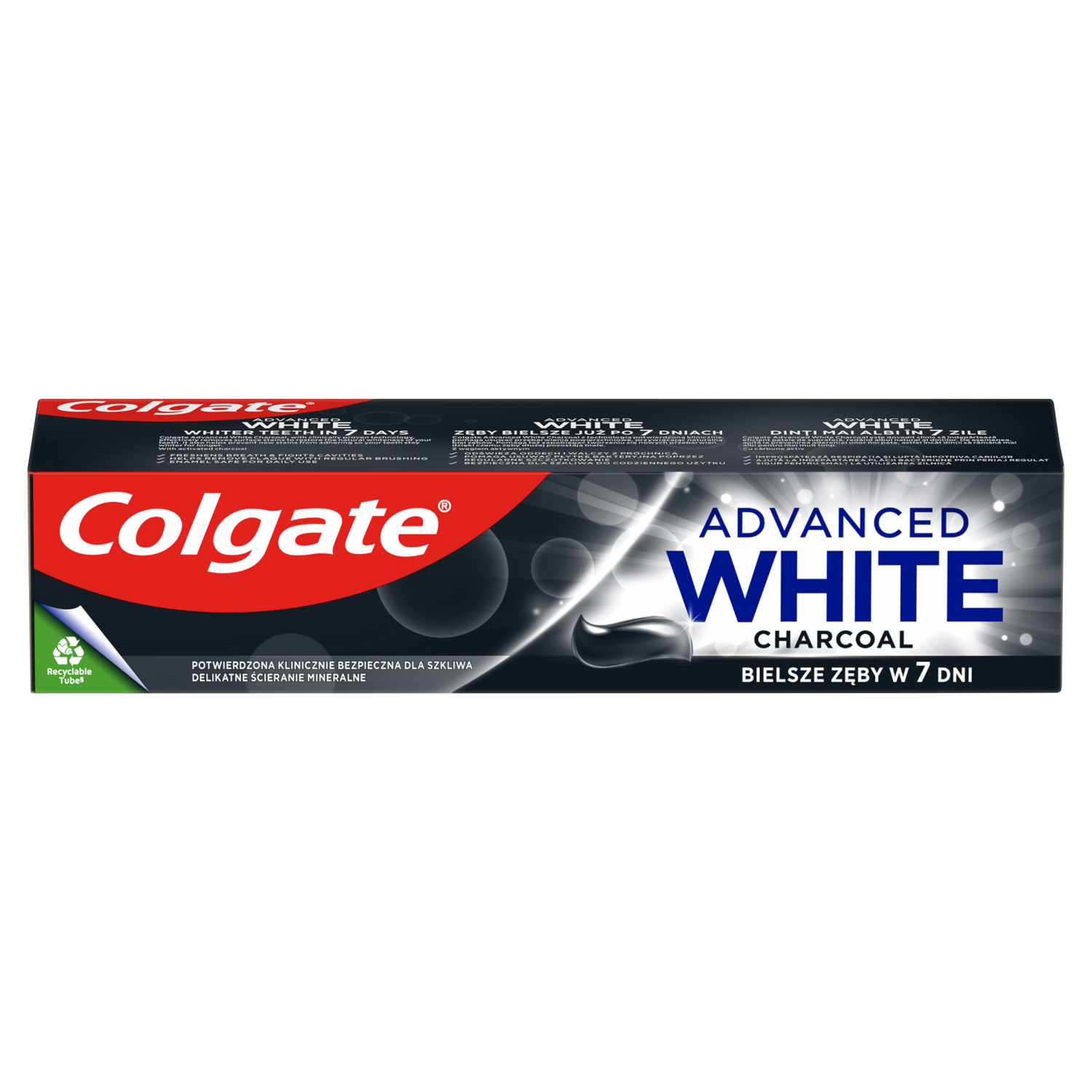 Colgate Colgate Advanced White Charocal, Zahnpasta z aktiv Aktivkohle, 75 ml — Inhaltsstoffe und Bewertung
