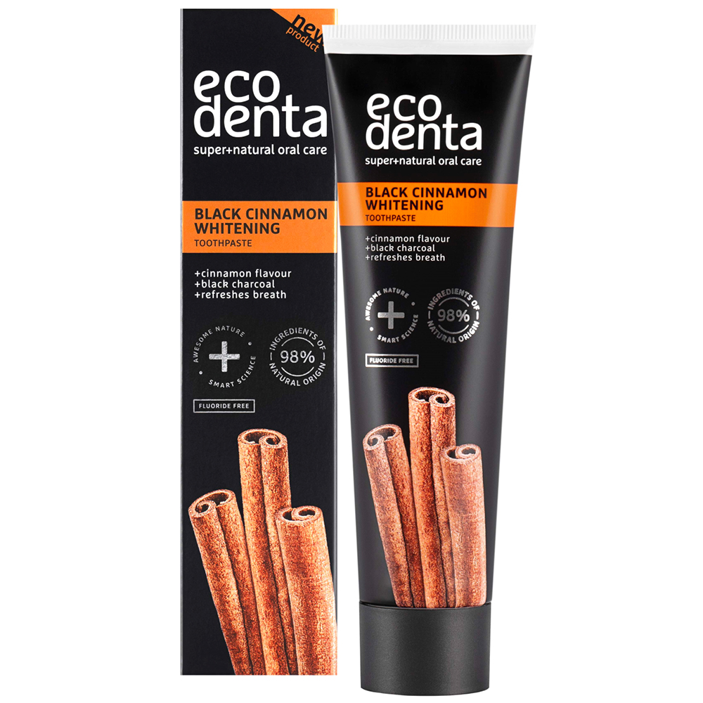 Ecodenta Ecodenta Black Cinnamon, aufhellend Zahnpasta, 100 ml — Inhaltsstoffe und Bewertung