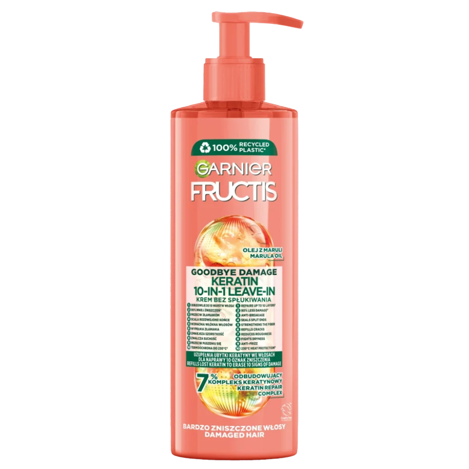 Garnier Garnier Fructis Goodbye Damage 10w1, Creme für das Haar ohne Ausspülen, 400 ml — Inhaltsstoffe und Bewertung