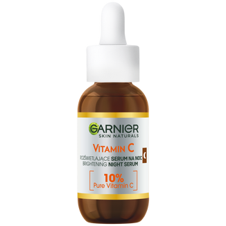 Garnier Skin Naturals Vitamin C, rozświetlające serum do twarzy na noc z witaminą C 10%, 30 ml - zdjęcie produktu
