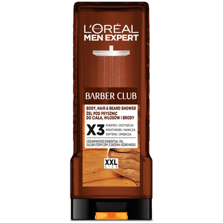 L'Oreal Men Expert Barber Club, żel pod prysznic, do ciała, włosów i brody, 400 ml - zdjęcie produktu