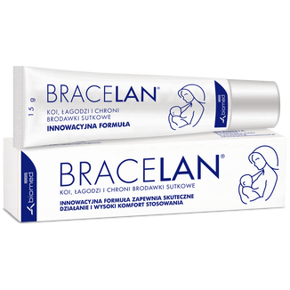 Bracelan, maść do pielęgnacji brodawek sutkowych, 100% lanolina, 15 g - zdjęcie produktu