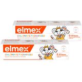 Zestaw Elmex, pasta do zębów dla dzieci, z fluorem, 0-6 lat, 2 x 50 ml - miniaturka zdjęcia produktu