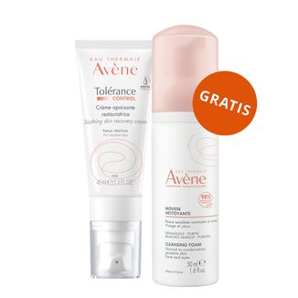 Avene Tolerance Control, krem łagodząco-regenerujący do twarzy, skóra normalna i mieszana, 40 ml + pianka oczyszczająca do mycia twarzy, 50 ml gratis - zdjęcie produktu