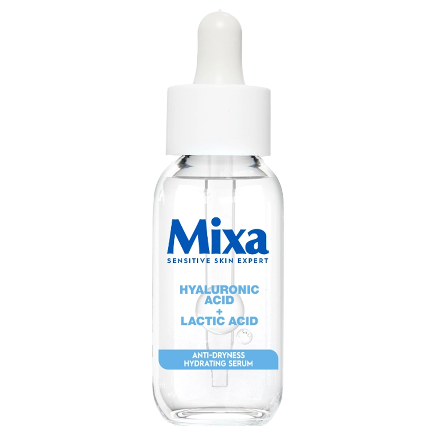 Mixa Mixa, serum nawilżające przeciw przesuszeniom, kwas hialuronowy + kwas mlekowy, 30 ml