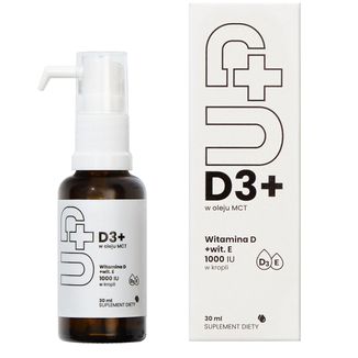 Up D3+ w oleju MCT, 30 ml Up D3+ w oleju MCT, 30 ml - zdjęcie produktu