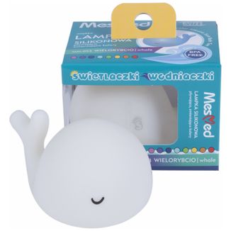MesMed MM-003 Świetlaczki Wielorybcio, silikonowa lampka pływająca zmieniająca kolory - zdjęcie produktu